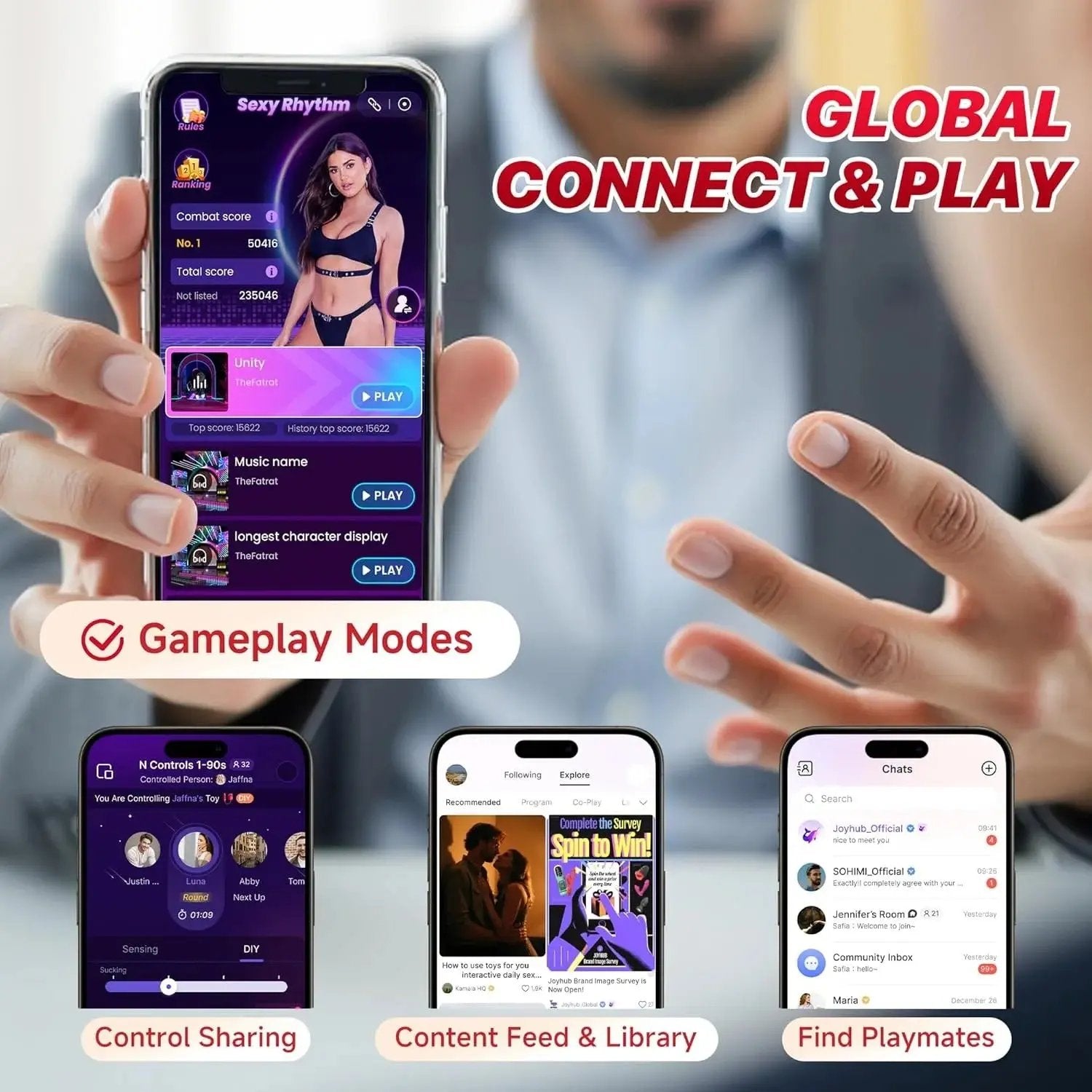 2025 Men's Fun Big Mouth, 4 in 1 pen!s vibrator